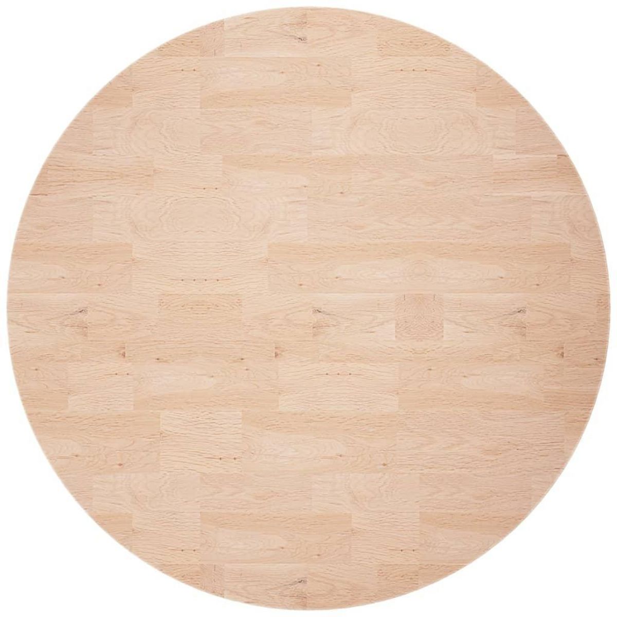 VIDAXL Dessus de table rond Ø80x2,5 cm Bois de chene massif non traite