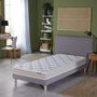 Voir la diapositive 2 : IDLITERIE Ensemble matelas 100% latex 3 zones et sommier Essentiel - qualité française