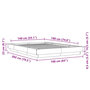 Voir la diapositive 6 : VIDAXL Cadre de lit sans matelas sonoma gris 140x190 cm