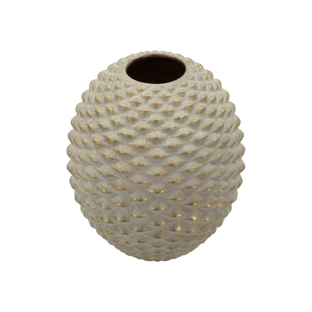 Paris Prix Vase Design en Céramique  Pepipas  36cm Gris & Or
