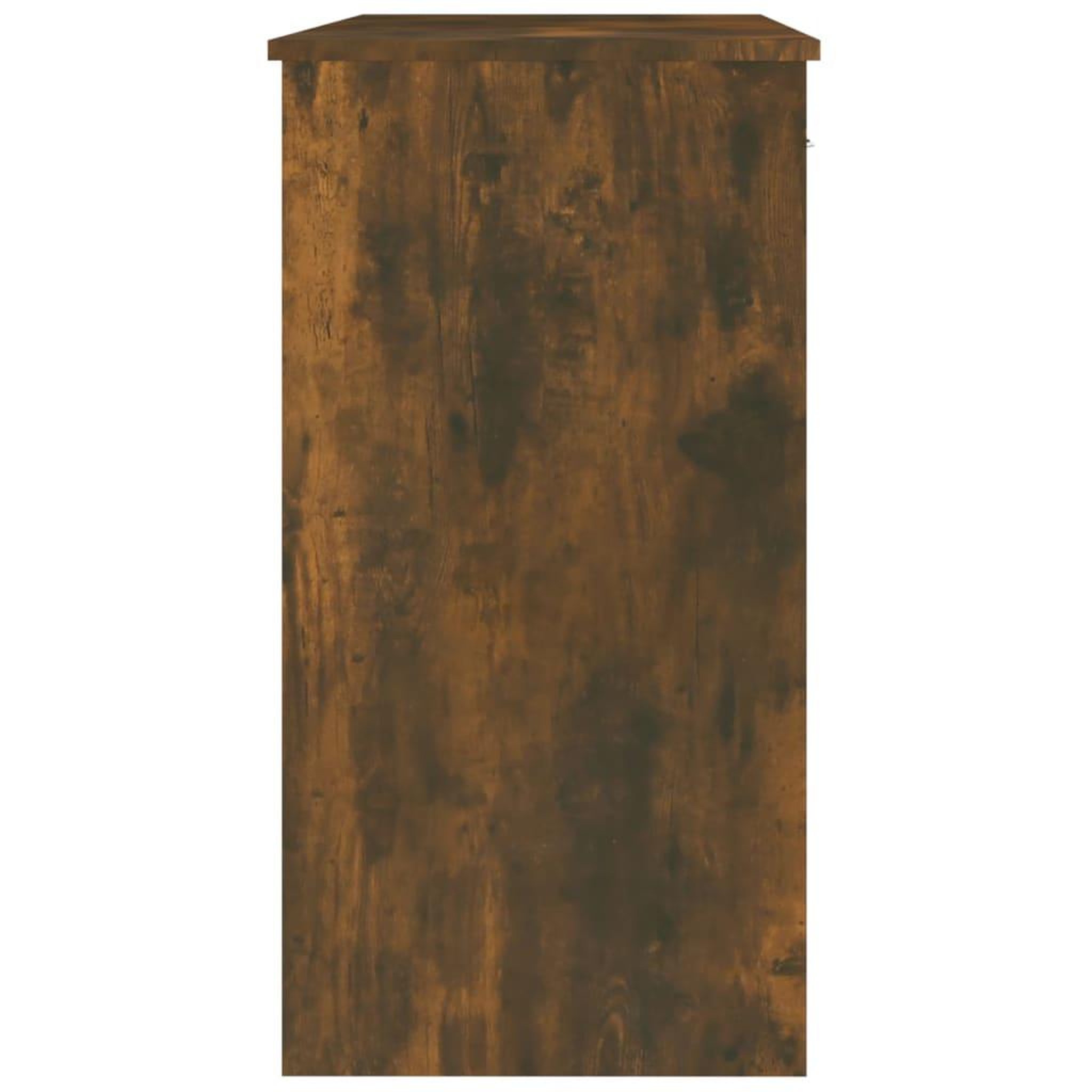 Voir la diapositive 5 : VIDAXL Bureau Chene fume 80x40x75 cm Bois d'ingenierie