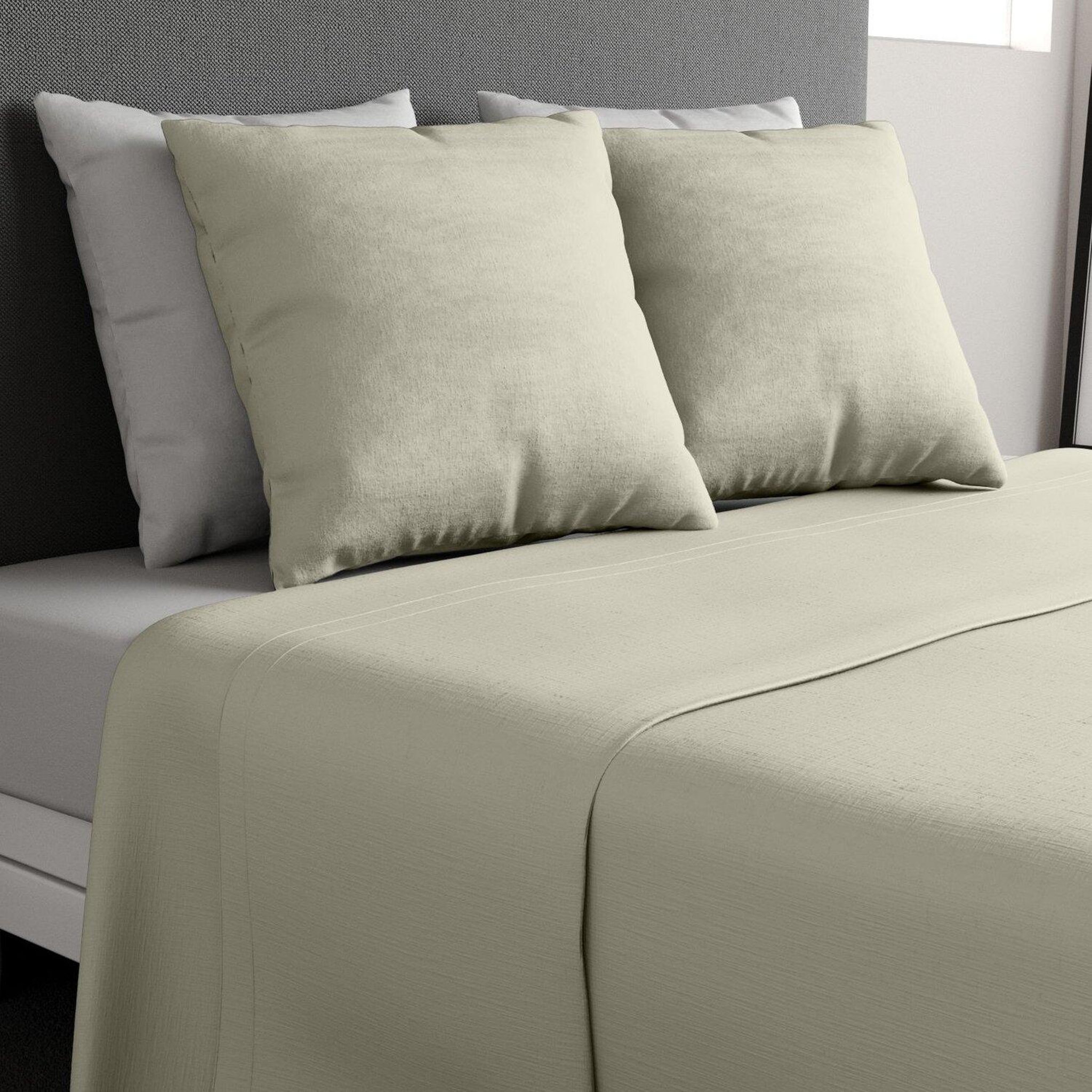 Voir la diapositive 1 : Home collection Parure de drap 100% coton 57fils et taie(s)
