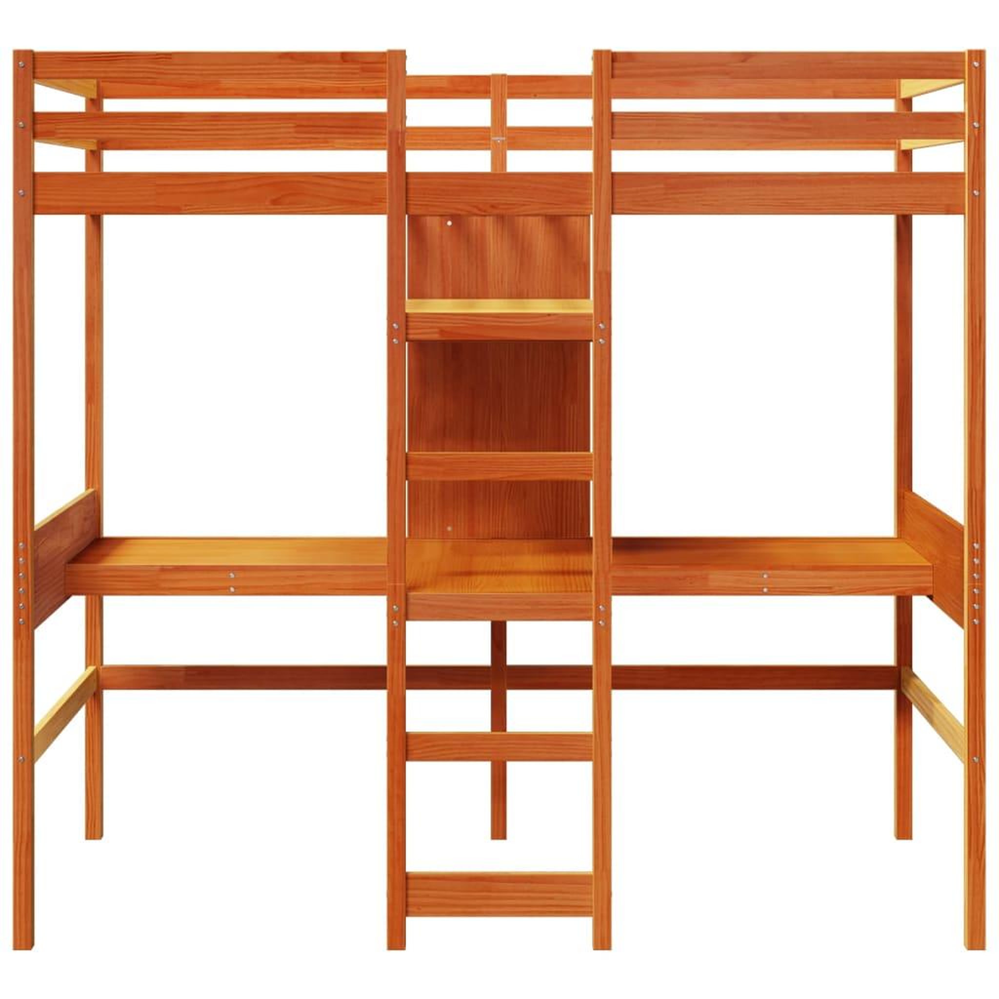 Voir la diapositive 5 : VIDAXL Cadre de lit superpose sans matelas 90x190cm bois de pin massif