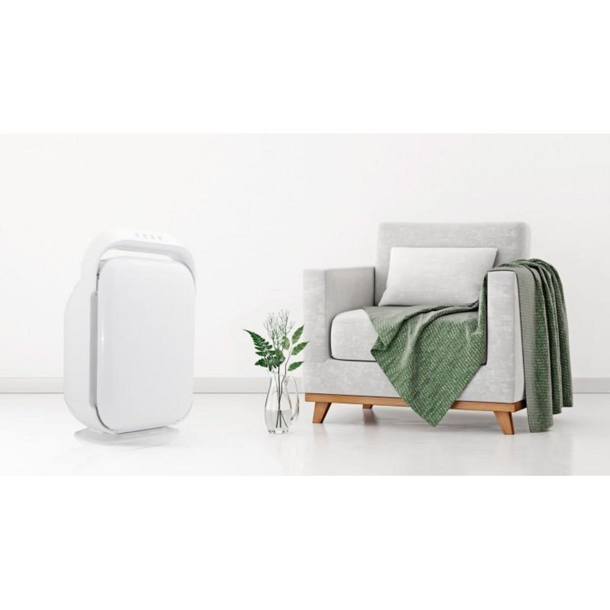 YOGHI Yoghi - Purificateur D'air 40m2 - 55w - Filtre Hepa - Lampe Uv-c - Fonction Arrêt Automatique - 3 Vitesses - Contrôle Tactile