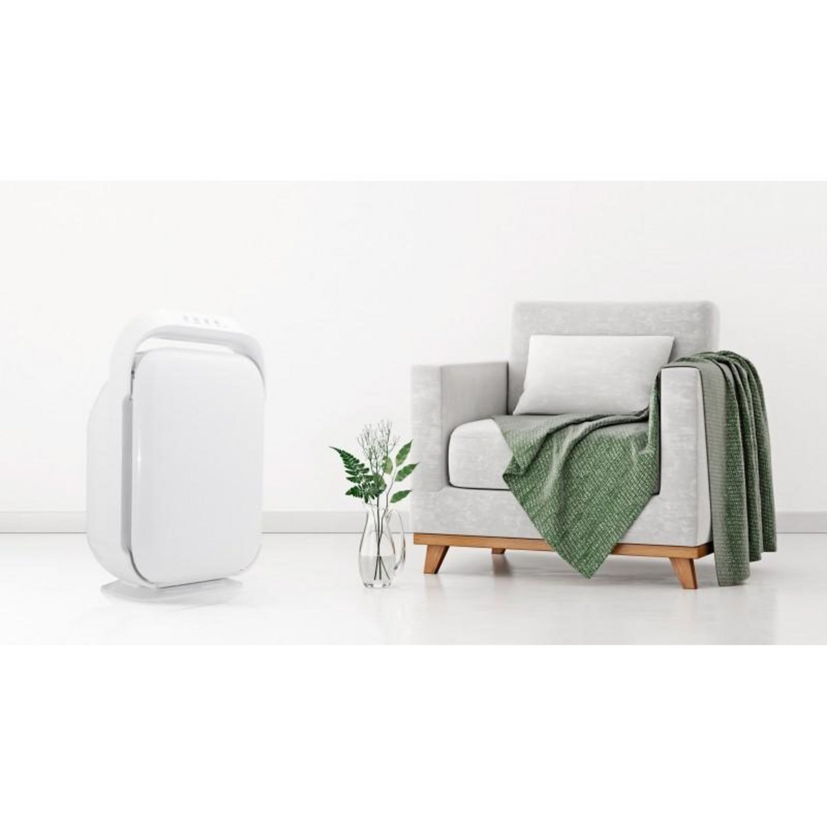 YOGHI Yoghi - Purificateur D'air 40m2 - 55w - Filtre Hepa - Lampe Uv-c - Fonction Arrêt Automatique - 3 Vitesses - Contrôle Tactile