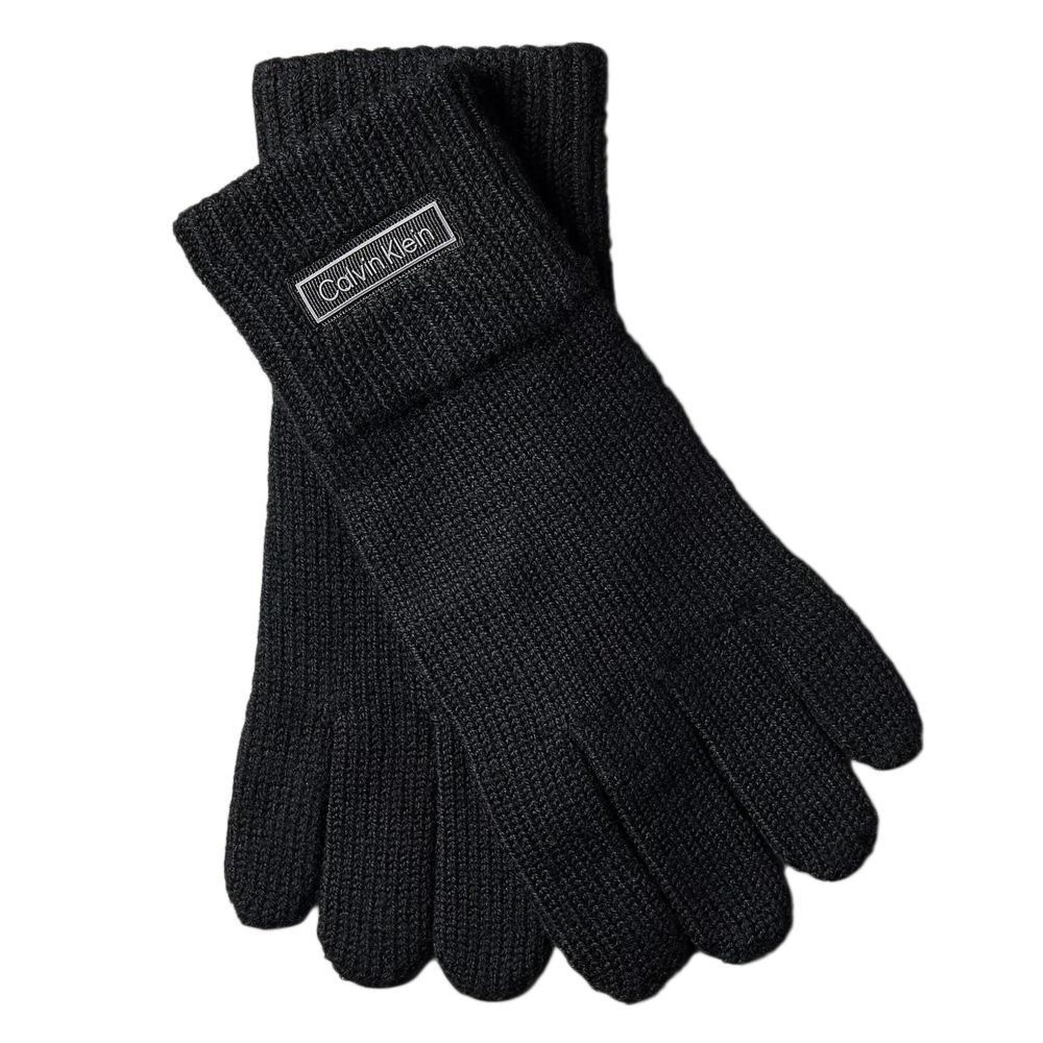 CALVIN KLEIN JEANS Gants  Homme Calvin Klein Jeans Patch Knitted. Coloris disponibles : Noir