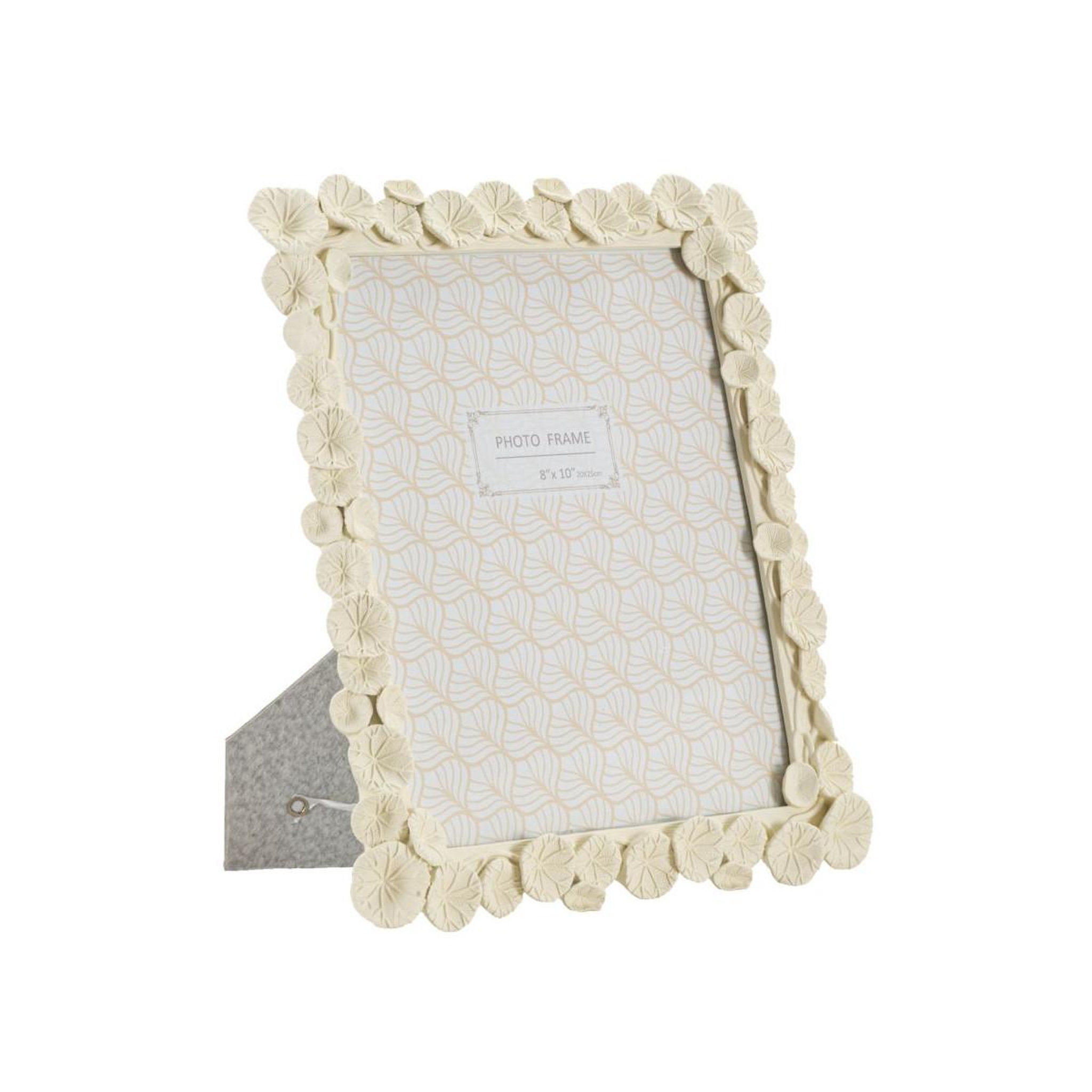 Paris Prix Cadre photo déco fleurs  lotus  20x25cm crème