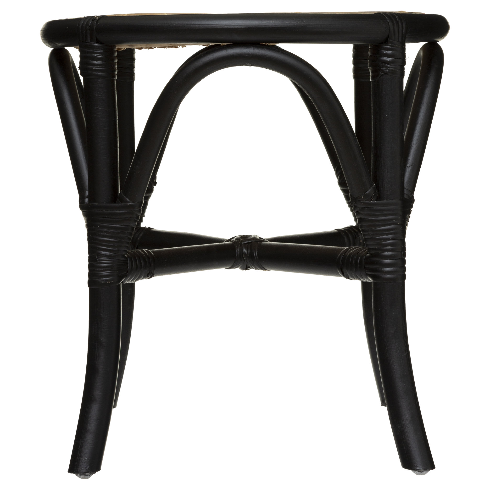 Voir la diapositive 2 : ATMOSPHERA Tabouret bas assise cannage rotin THOM