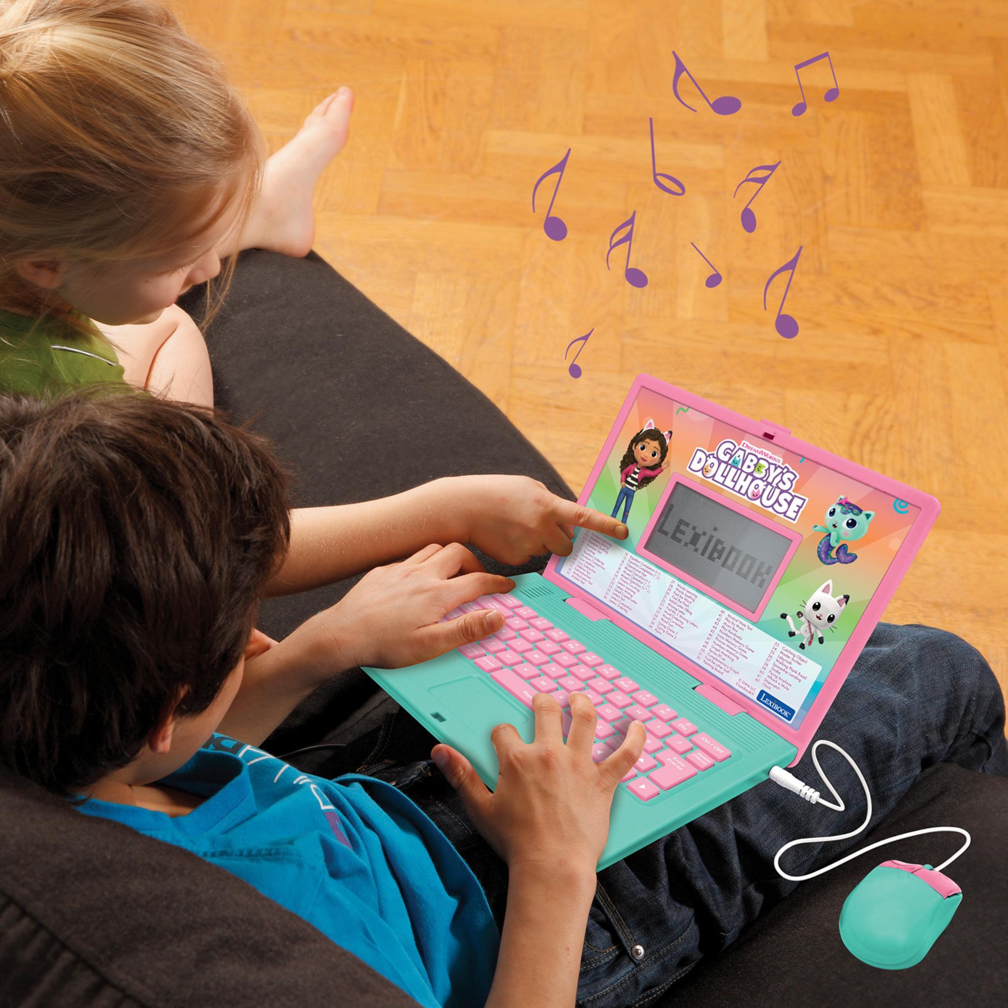 Voir la diapositive 6 : Lexibook Ordinateur portable éducatif bilingue Gabby et la Maison Magique (FR/EN)