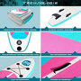 Voir la diapositive 6 : ROHE Stand Up Paddle Gonflable INDIANA PINK 9'9'' (297cm) 30'' (76cm) 4'' (10cm) avec Pompe, Pagaie, Leash et Sac de transport