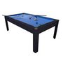 Voir la diapositive 3 : PLAY4FUN Billard Américain AMBIANCE 7Ft - 226,5 x 126,5 x 80 cm avec accessoires et plateau dînatoire - Couleur Noir