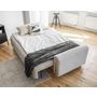Voir la diapositive 2 : BEST MOBILIER Glendale - canapé droit 3 places - convertible avec coffre - en tissu bouclette