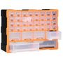 Voir la diapositive 3 : VIDAXL Organisateur multi-tiroirs avec 38 tiroirs 52x16x37,5 cm
