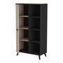 Voir la diapositive 3 : Buffet haut 1 porte 4 niches H153cm JAMES
