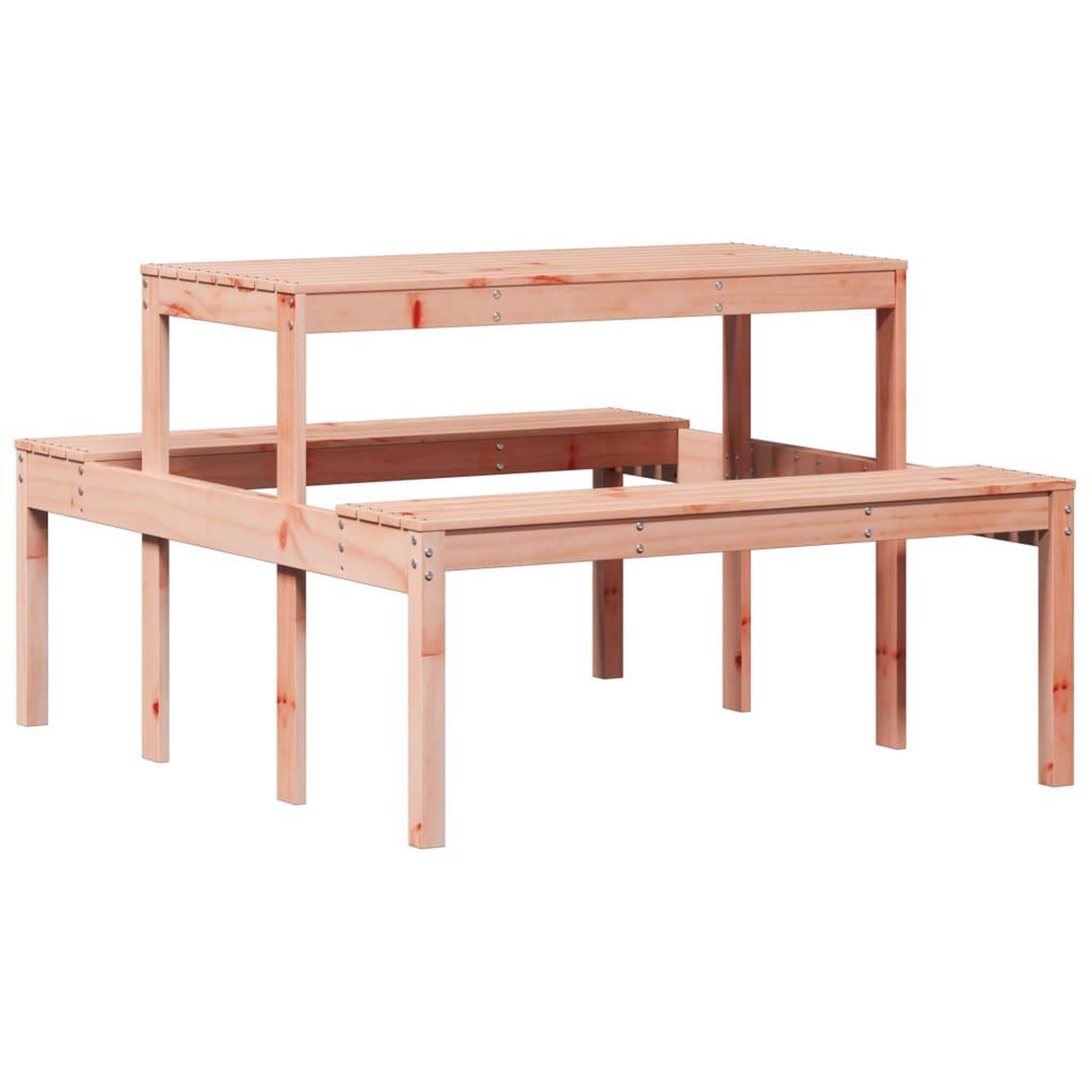 Voir la diapositive 2 : VIDAXL Table de pique-nique 110x134x75 cm bois massif de douglas