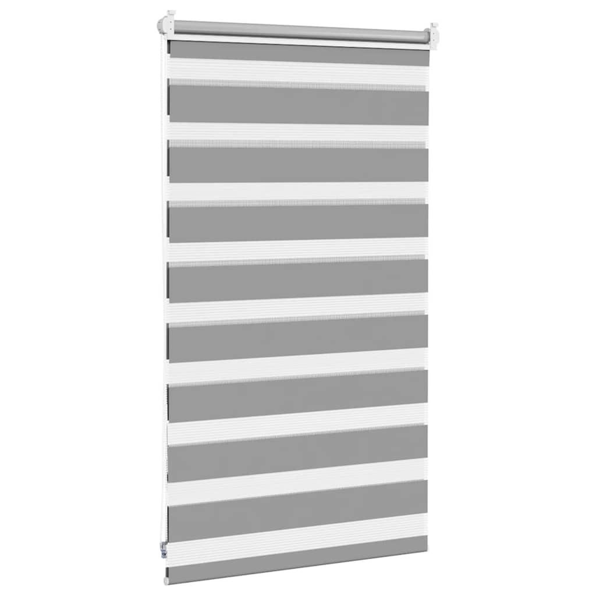 Voir la diapositive 4 : VIDAXL Store venitien zebre 50,9 x 100 cm, largeur du tissu 46,7 cm, gris
