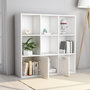 Voir la diapositive 4 : VIDAXL Bibliotheque Blanc 98x30x98 cm Bois d'ingenierie