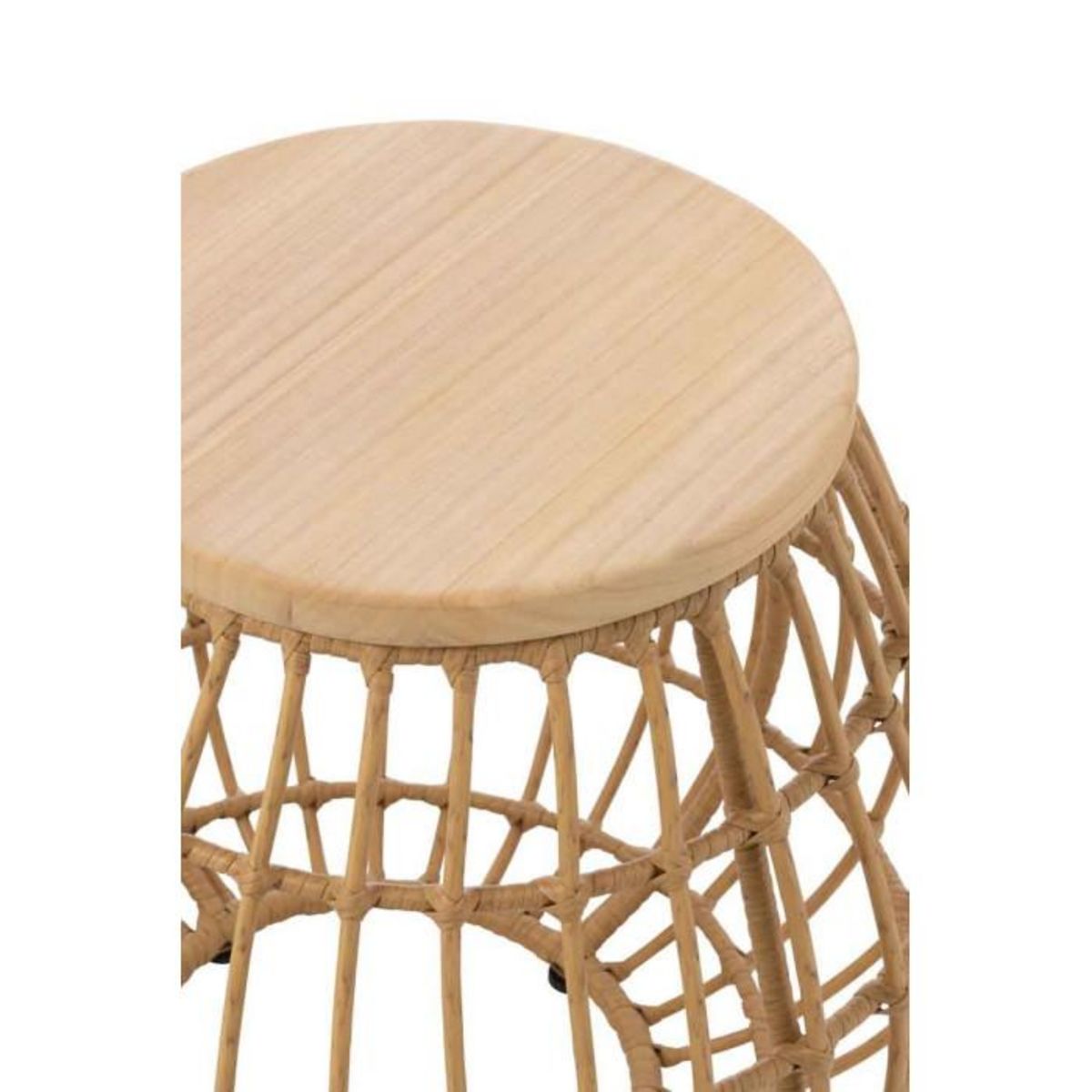 Paris Prix Table d'Appoint Design  Panier  50cm Naturel