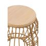 Voir la diapositive 3 : Paris Prix Table d'Appoint Design  Panier  50cm Naturel