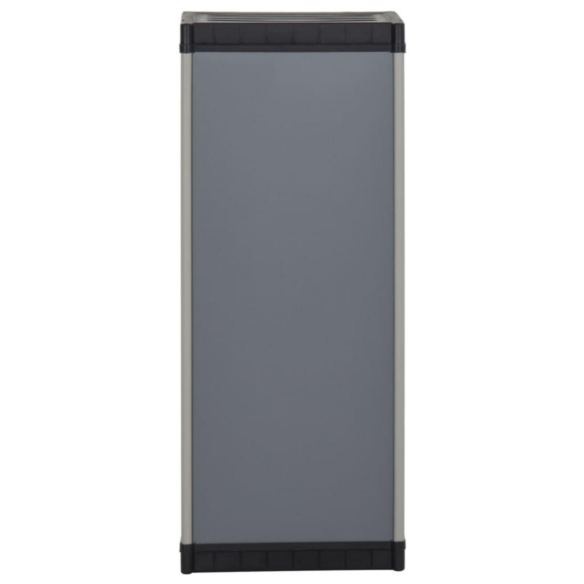 VIDAXL Armoire de rangement de jardin 1 etagere Gris/noir 35x40x85 cm