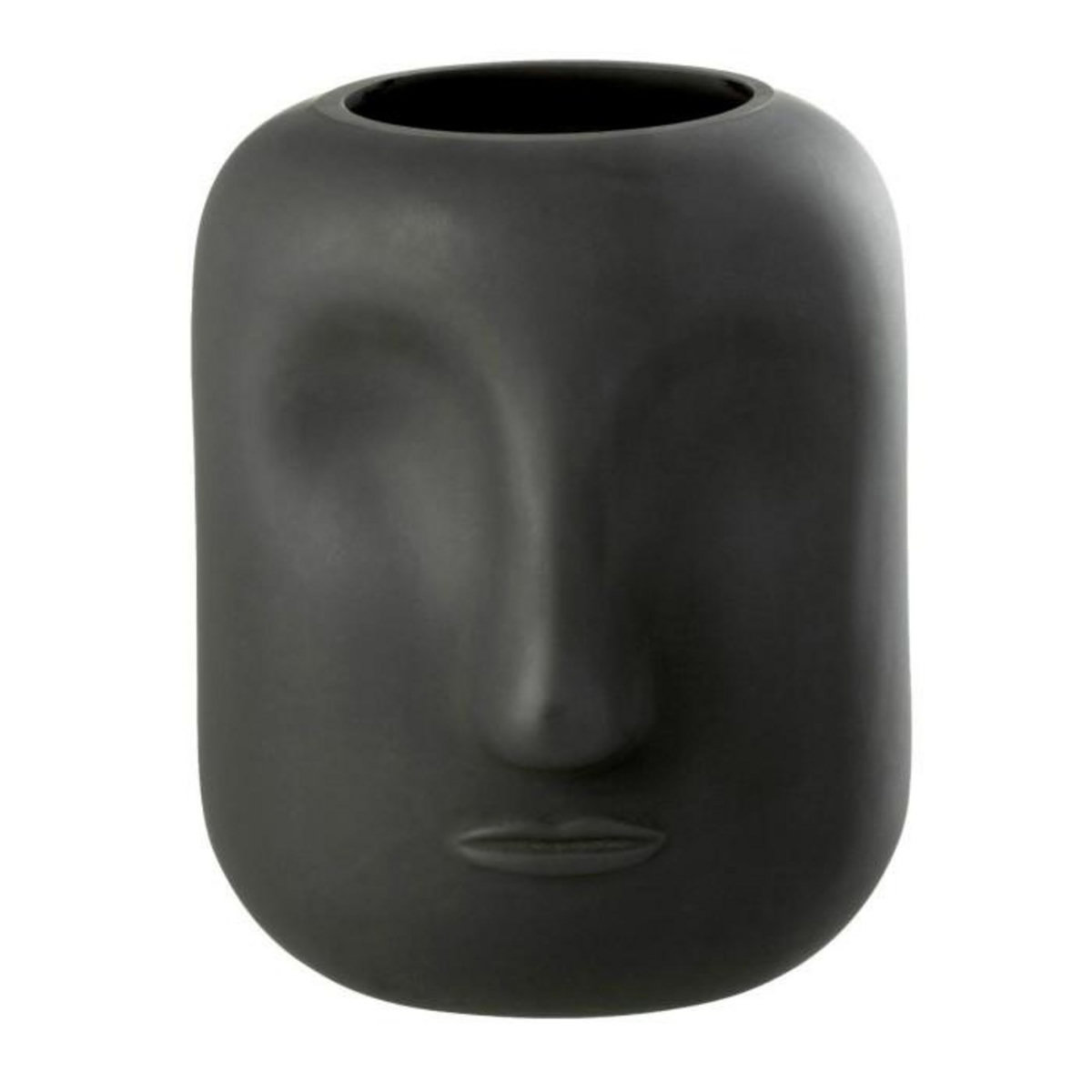 Paris Prix Vase Design Visage  Noé  20cm Noir