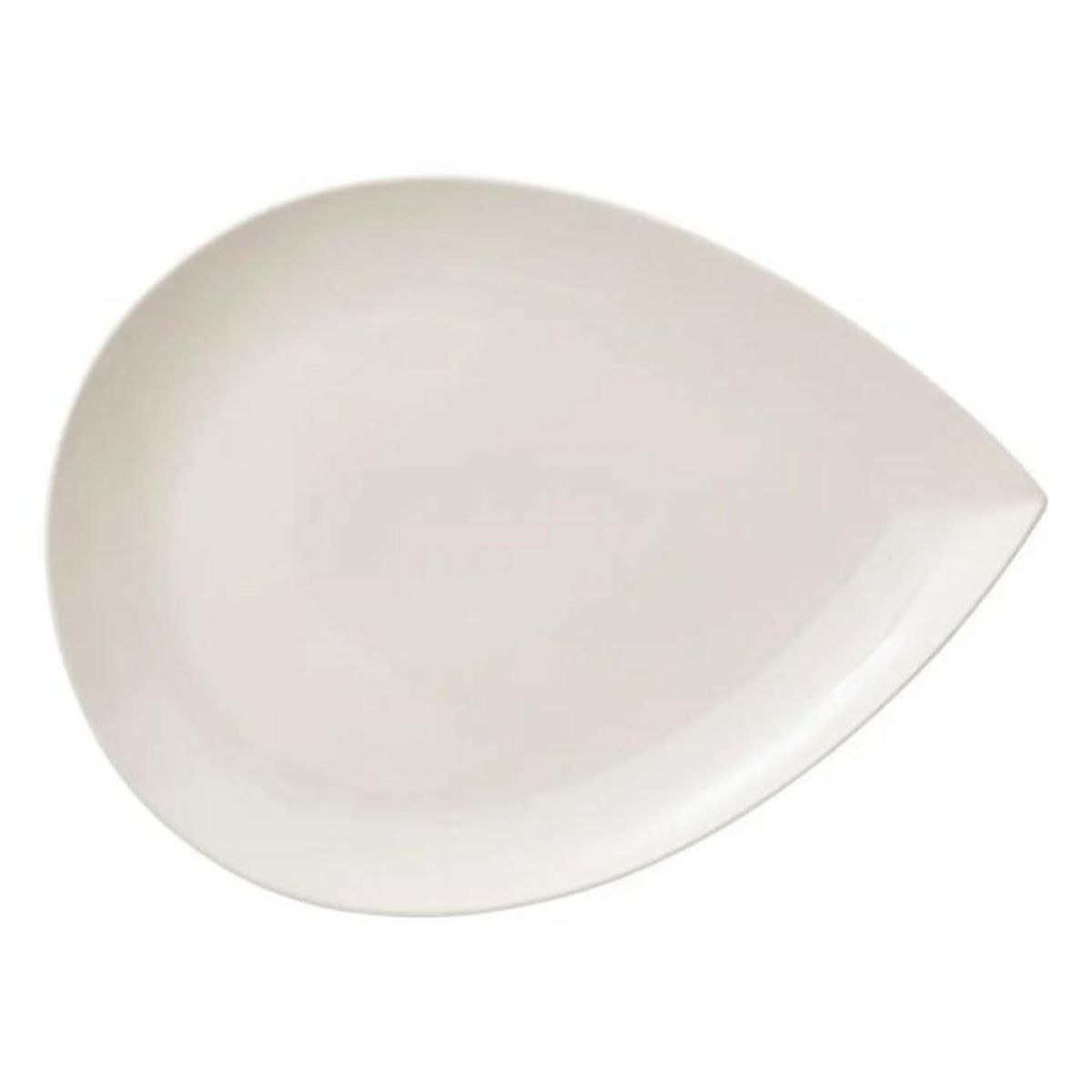 SECRET DE GOURMET Assiette de Présentation  Goutte  40cm Blanc