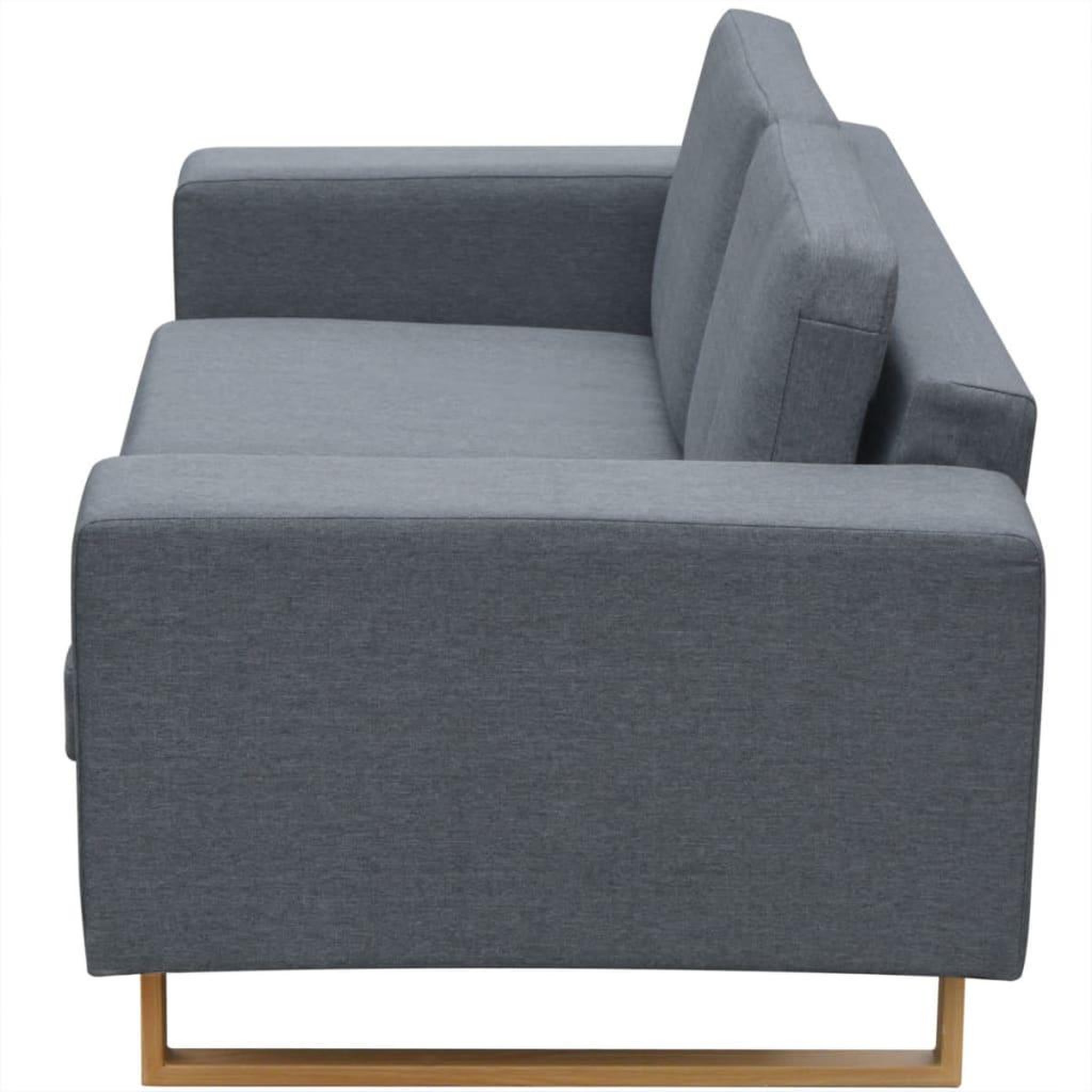 Voir la diapositive 4 : VIDAXL Ensemble de canape a 2 places et a 3 places gris clair