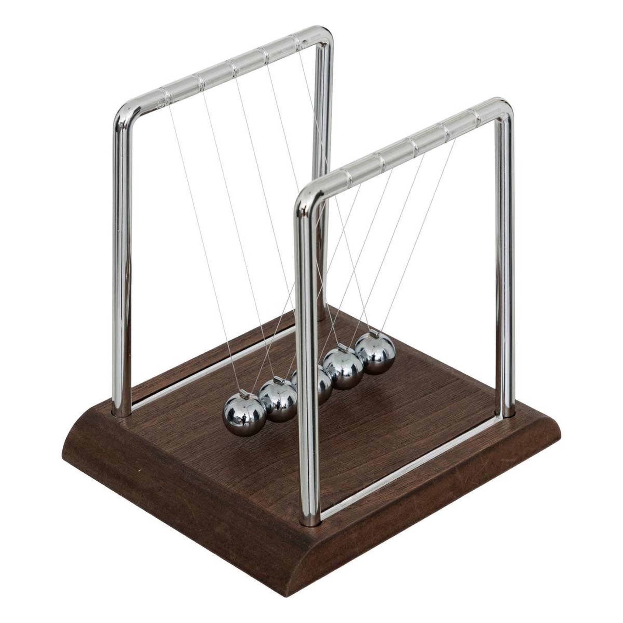 ATMOSPHERA Jeu de pendule déco  sky  18cm marron & argent