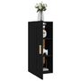 Voir la diapositive 4 : VIDAXL Armoire murale Noir 35x34x90 cm Bois d'ingenierie
