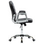 Voir la diapositive 4 : VIDAXL Chaise de bureau pivotante Noir Similicuir