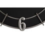 Voir la diapositive 5 : Paris Prix Horloge Murale en Métal  Silver Glam  60cm Noir