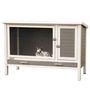 Voir la diapositive 2 : KERBL Kerbl Clapier ECO Samy Plastique 116x57x82 cm Gris et blanc