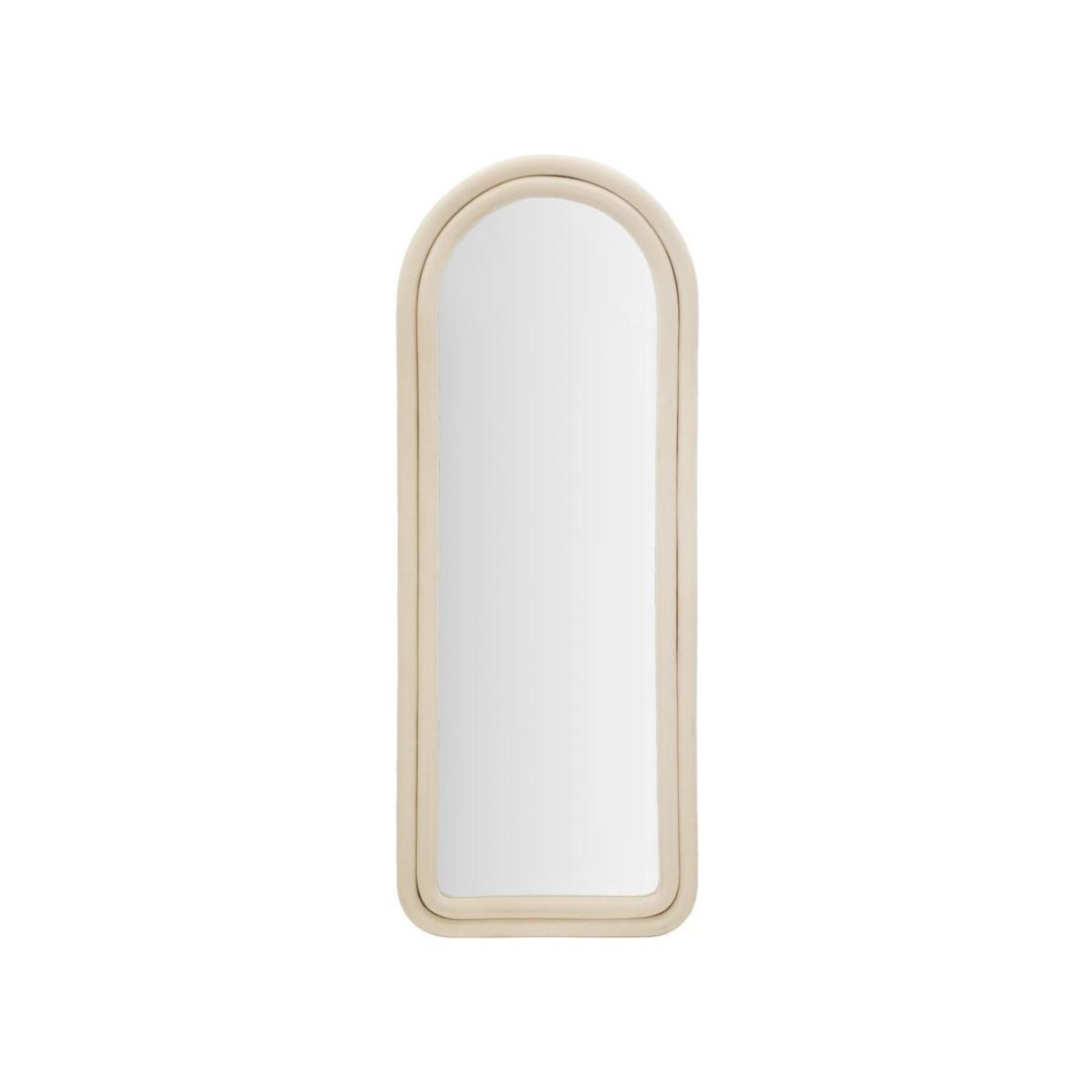 Paris Prix Miroir mural en velours  chloé  160cm crème