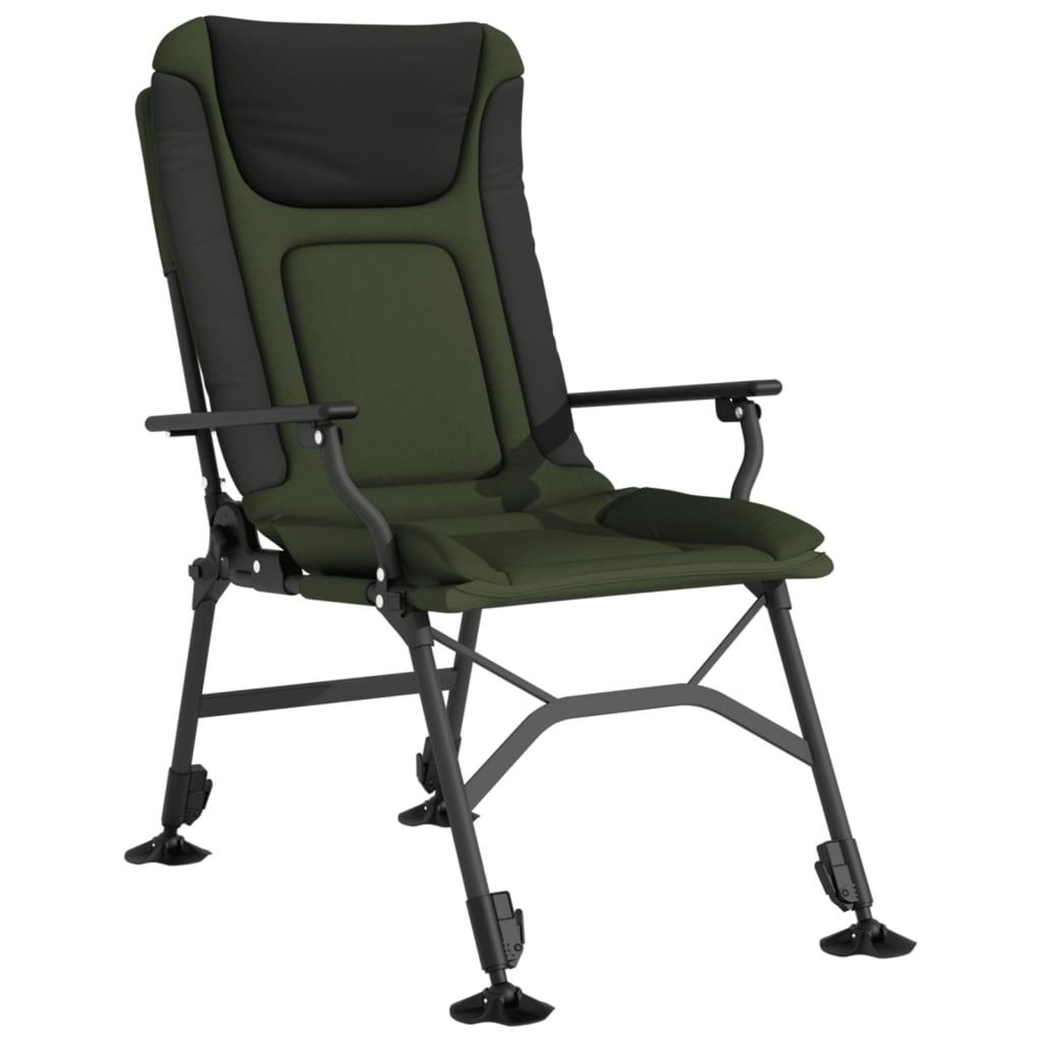 Voir la diapositive 2 : VIDAXL Chaise de peche avec accoudoir pliable vert