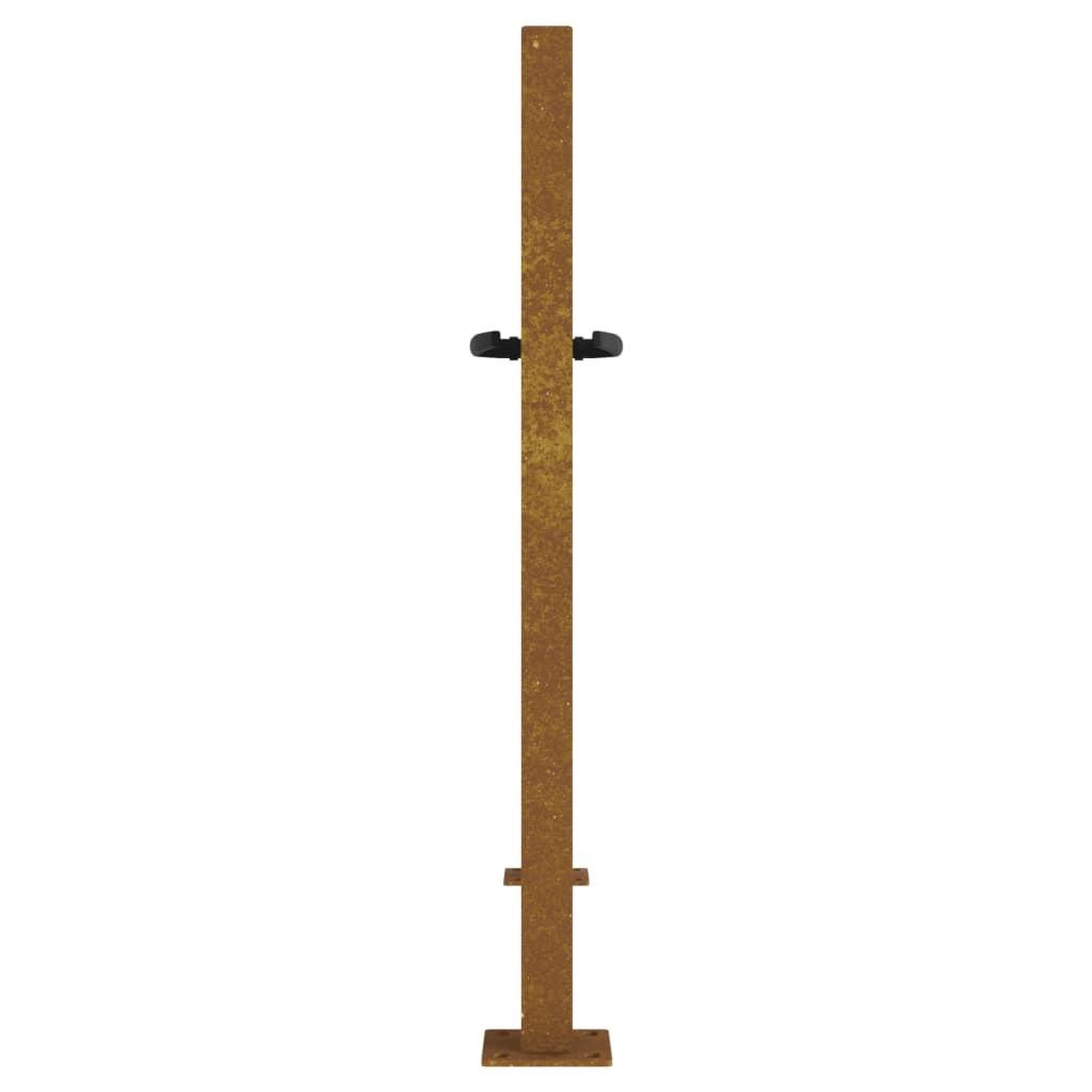 Voir la diapositive 5 : VIDAXL Portail de jardin 105x80 cm acier corten conception de carre
