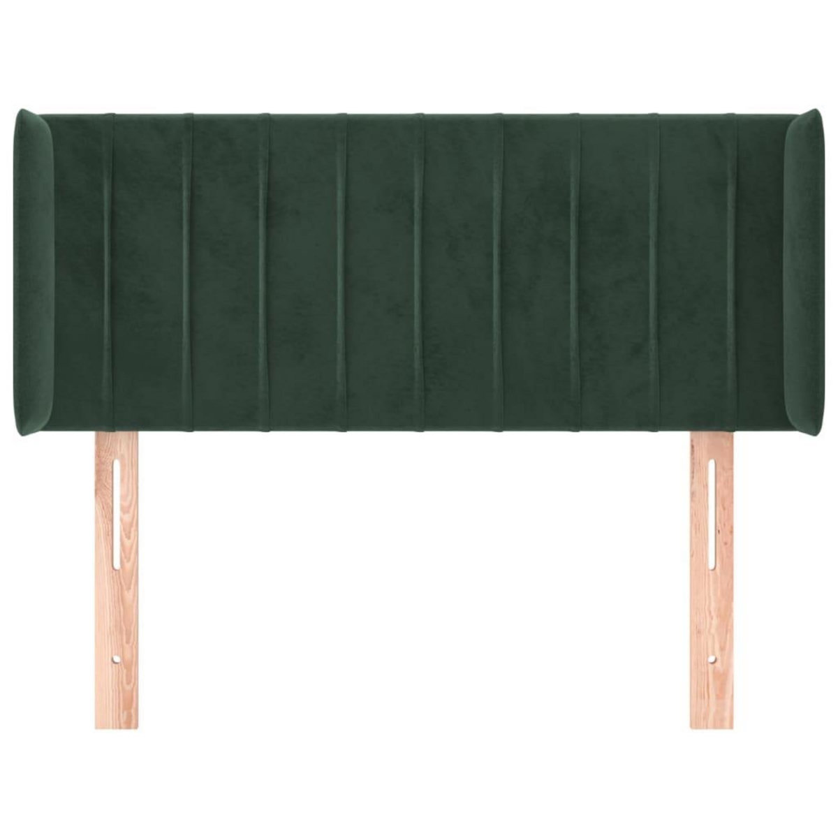 VIDAXL Tete de lit avec oreilles Vert fonce 93x16x78/88 cm Velours