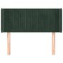 Voir la diapositive 3 : VIDAXL Tete de lit avec oreilles Vert fonce 93x16x78/88 cm Velours