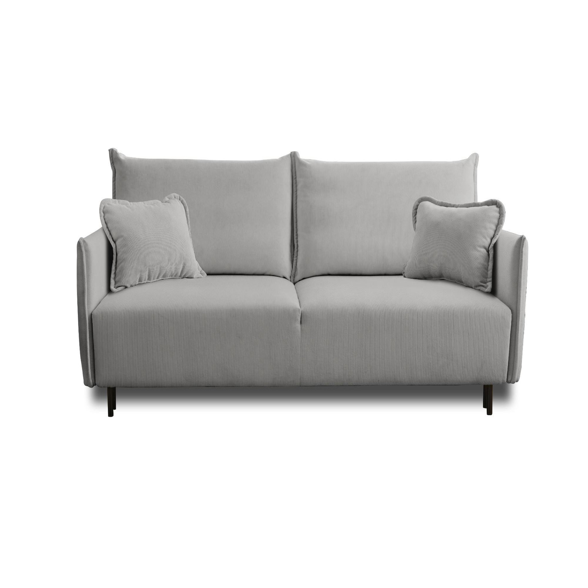 Voir la diapositive 1 : LISA DESIGN Valentina - canapé 3 places convertible - avec coffre - en velours côtelé - style contemporain