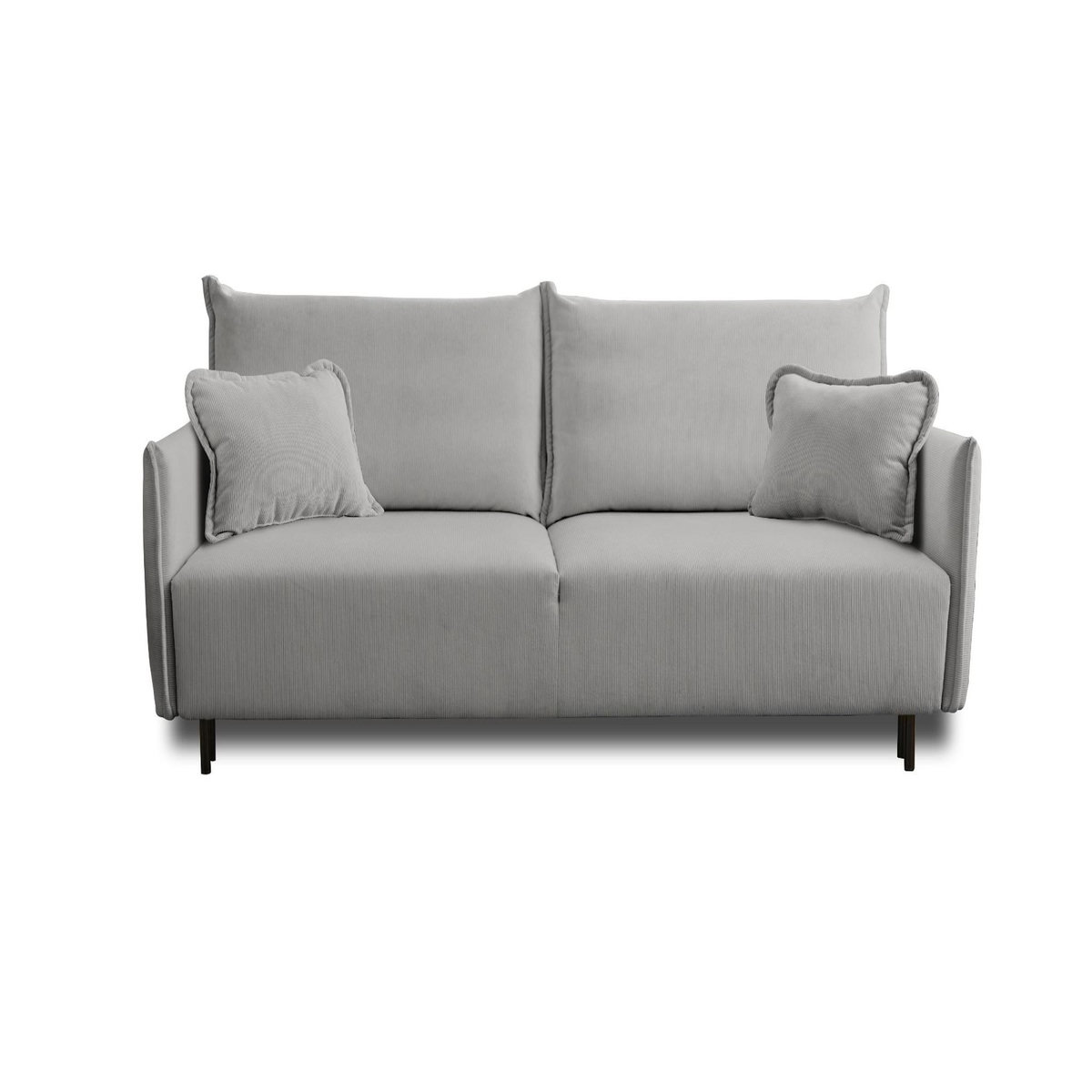 LISA DESIGN Valentina - canapé 3 places convertible - avec coffre - en velours côtelé - style contemporain