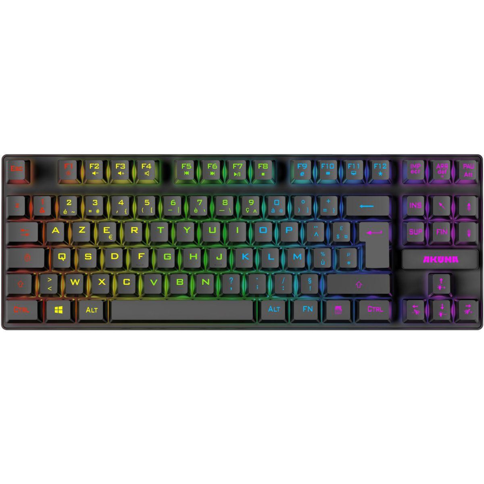 Voir la diapositive 3 : AKUMA Clavier gamer sans fil sentai c03