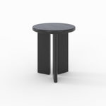 Rendez vous déco Table d'appoint ronde en bois noir D40 cm-Néa