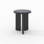 Voir la diapositive 1 : Rendez vous déco Table d'appoint ronde en bois noir D40 cm-Néa