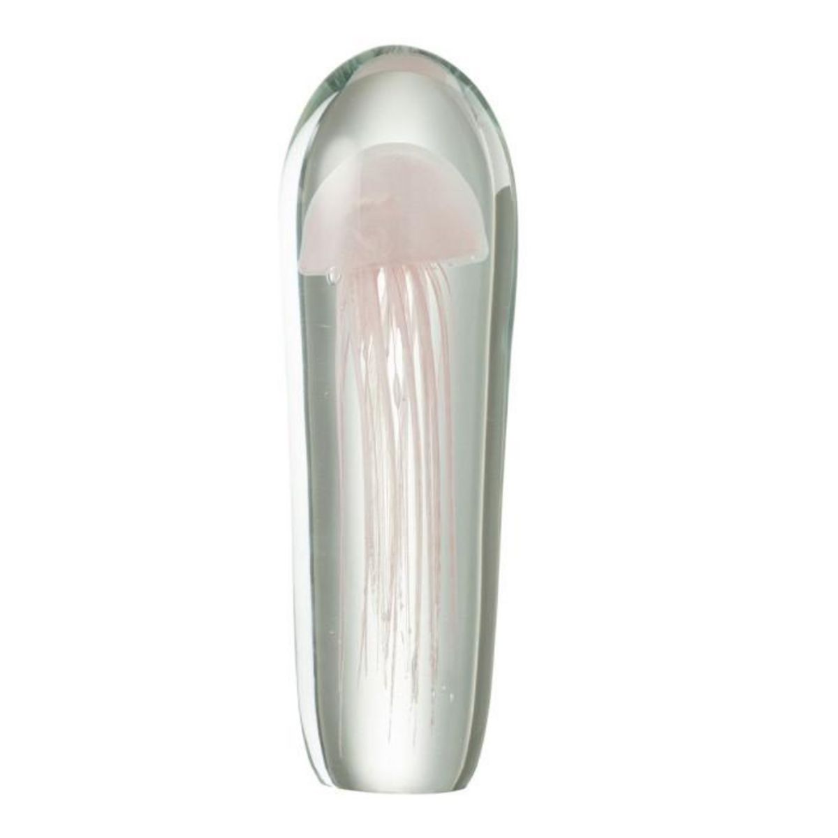 Paris Prix Presse-Papier en Verre  Méduse Tentacule  30cm Rose