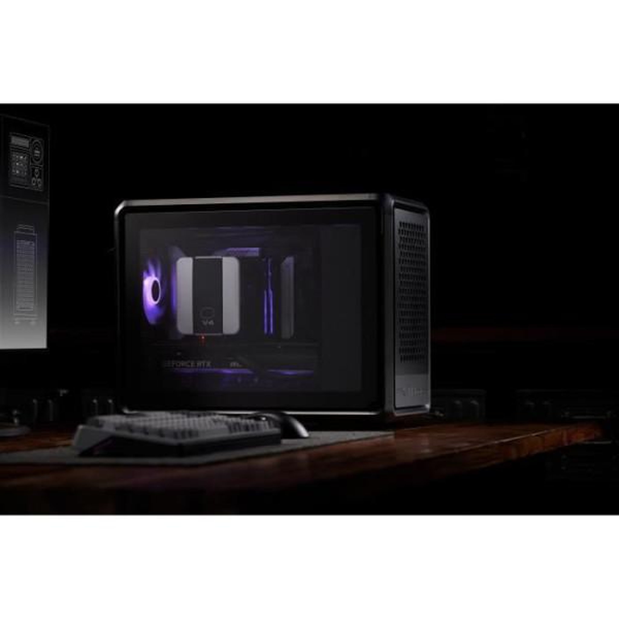 Voir la diapositive 5 : Cooler Master Boitier PC Gaming - COOLER MASTER - MF400M-KHNN-S00 - MasterFrame 400 Mesh Black - Micro-ATX et Mini-ITX