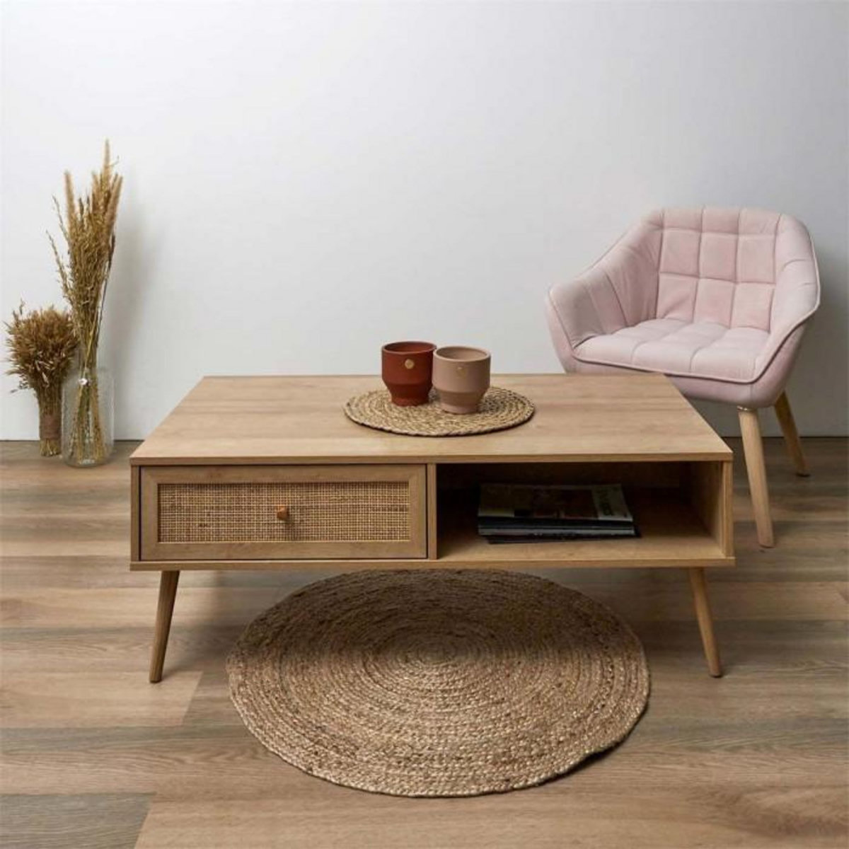 Paris Prix Table Basse en Bois  Bali  110cm Naturel