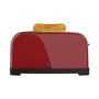 Voir la diapositive 3 : CECOTEC Grille-pain Cecotec 4 tranches Rouge