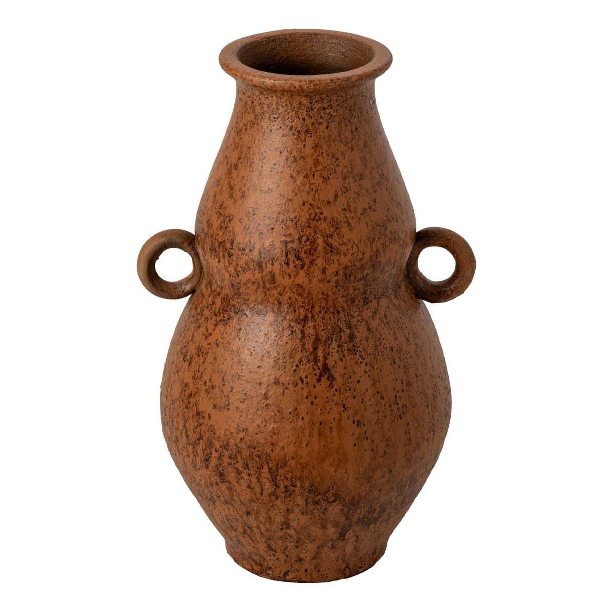 J-LINE Vase en céramique  amphora  41cm cognac