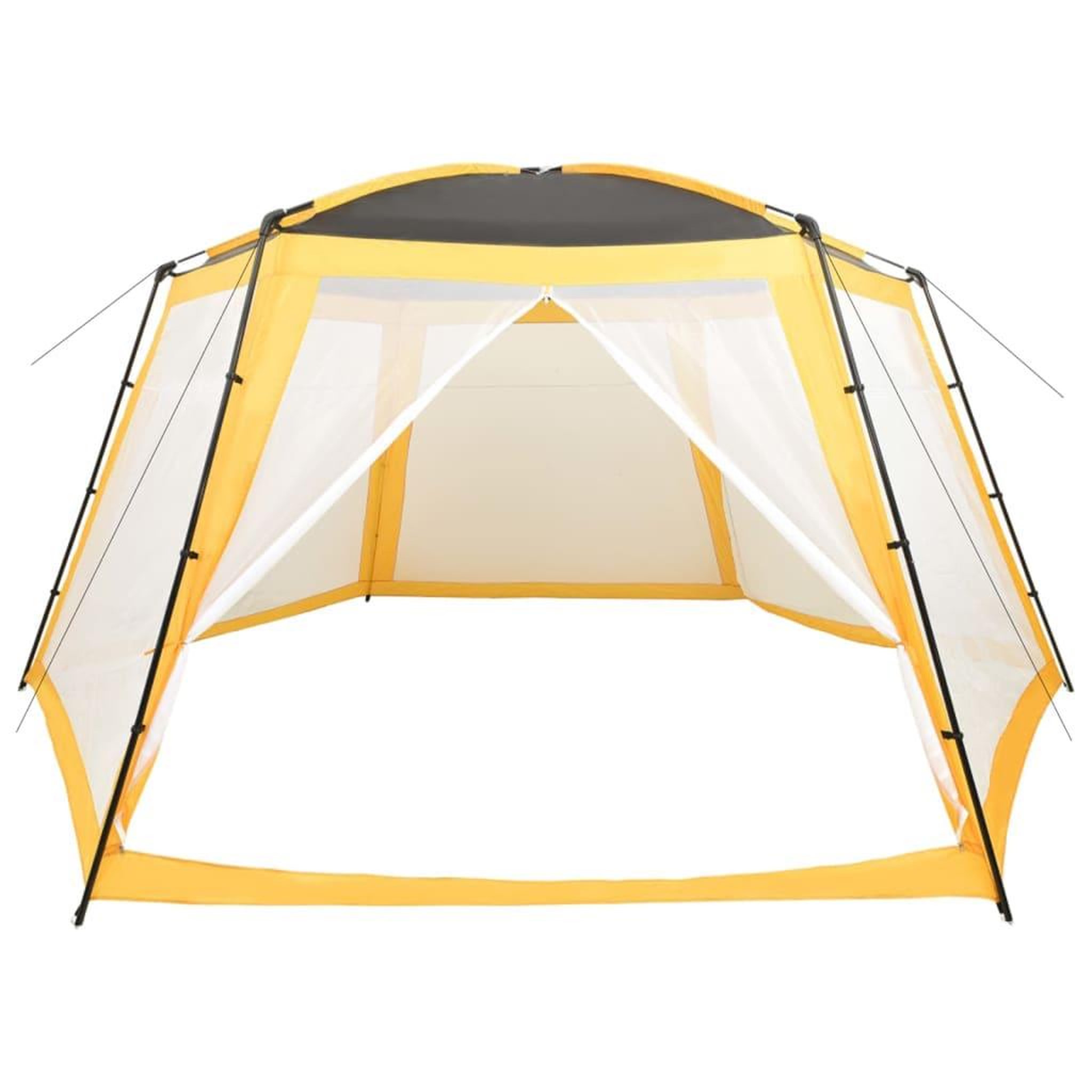 Voir la diapositive 3 : VIDAXL Tente de piscine tissu 660x580x250 cm jaune