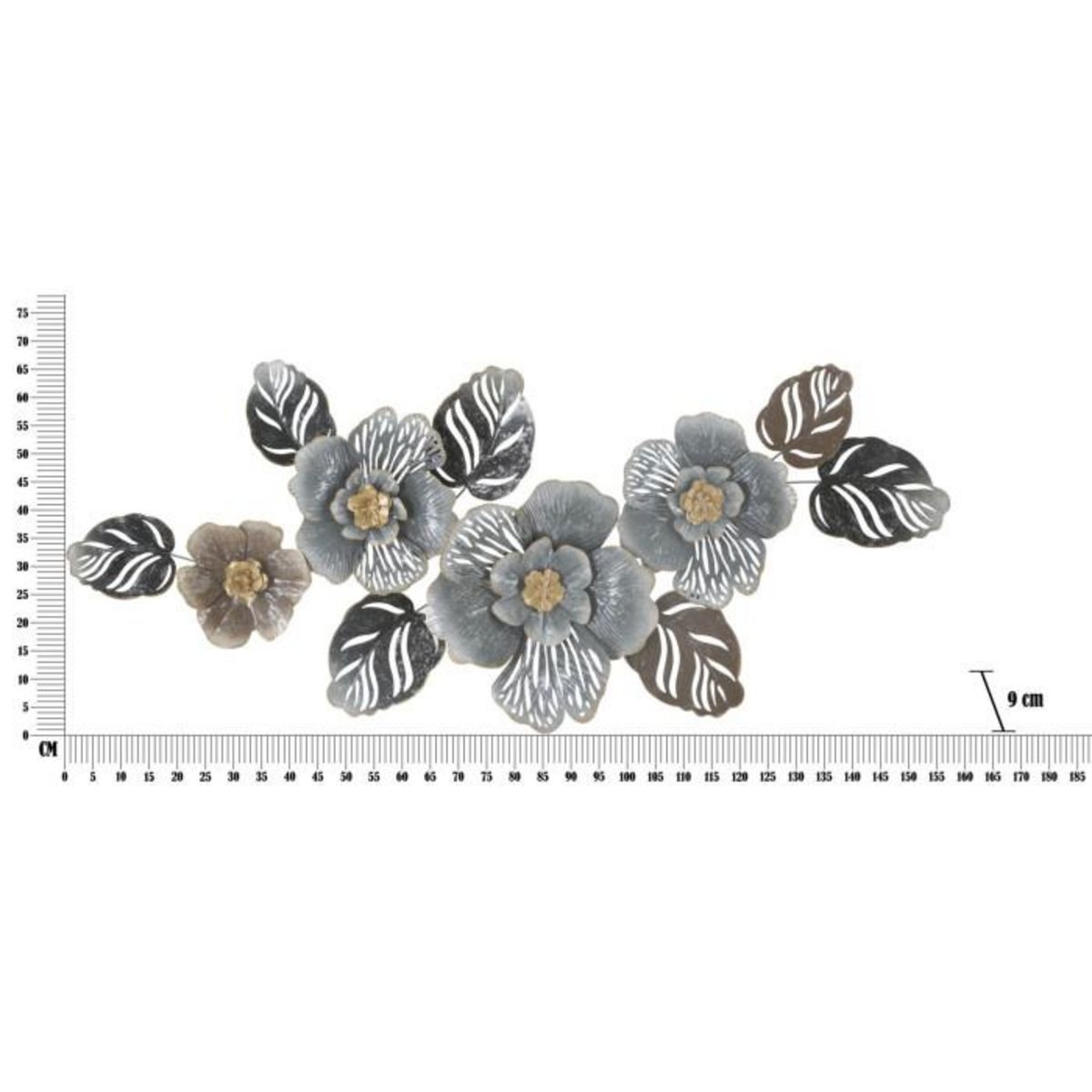 Paris Prix Décoration Murale en Métal  Greys  157cm Multicolore