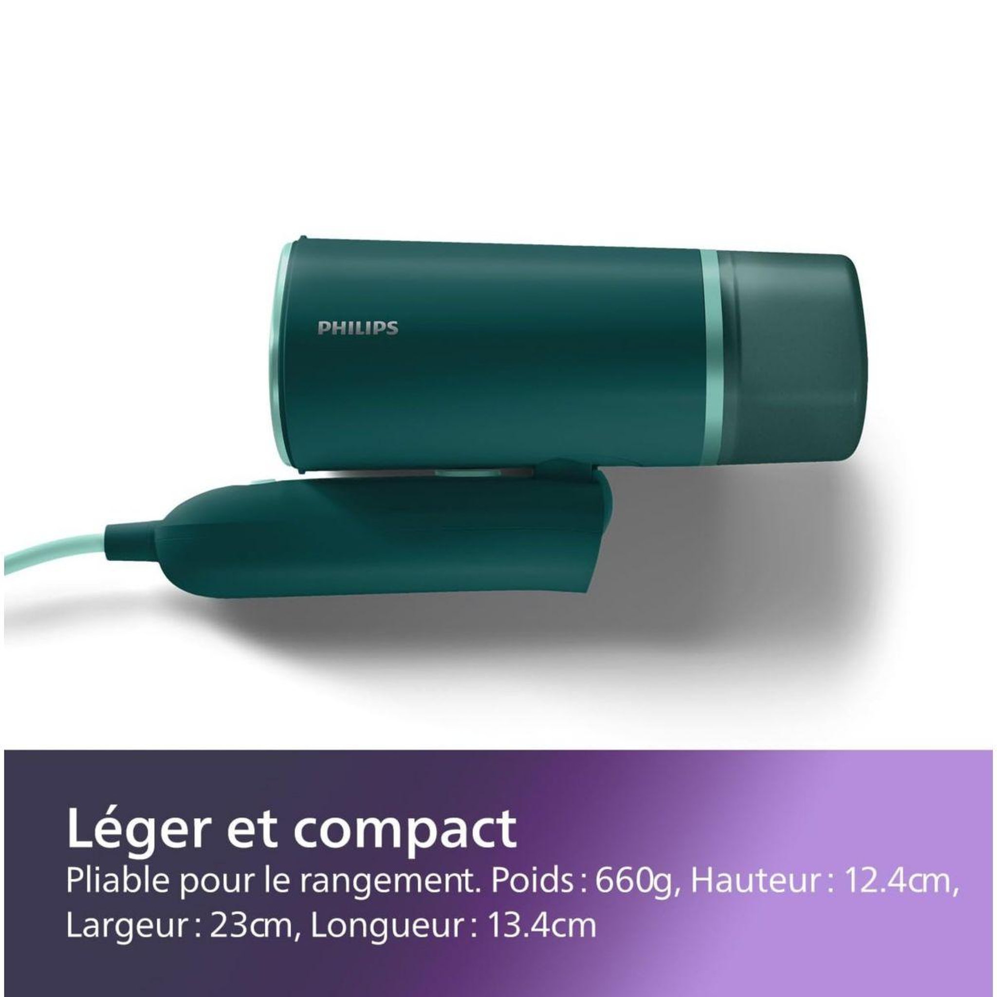 Voir la diapositive 5 : Philips Défroisseur vapeur STH3020/70 steamer vert